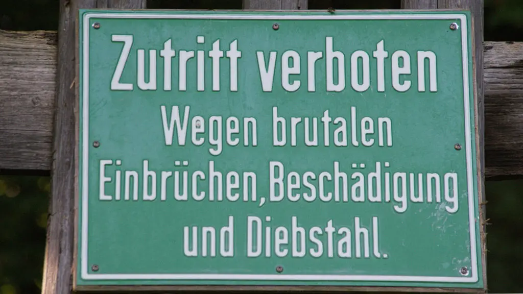 Zutritt verboten