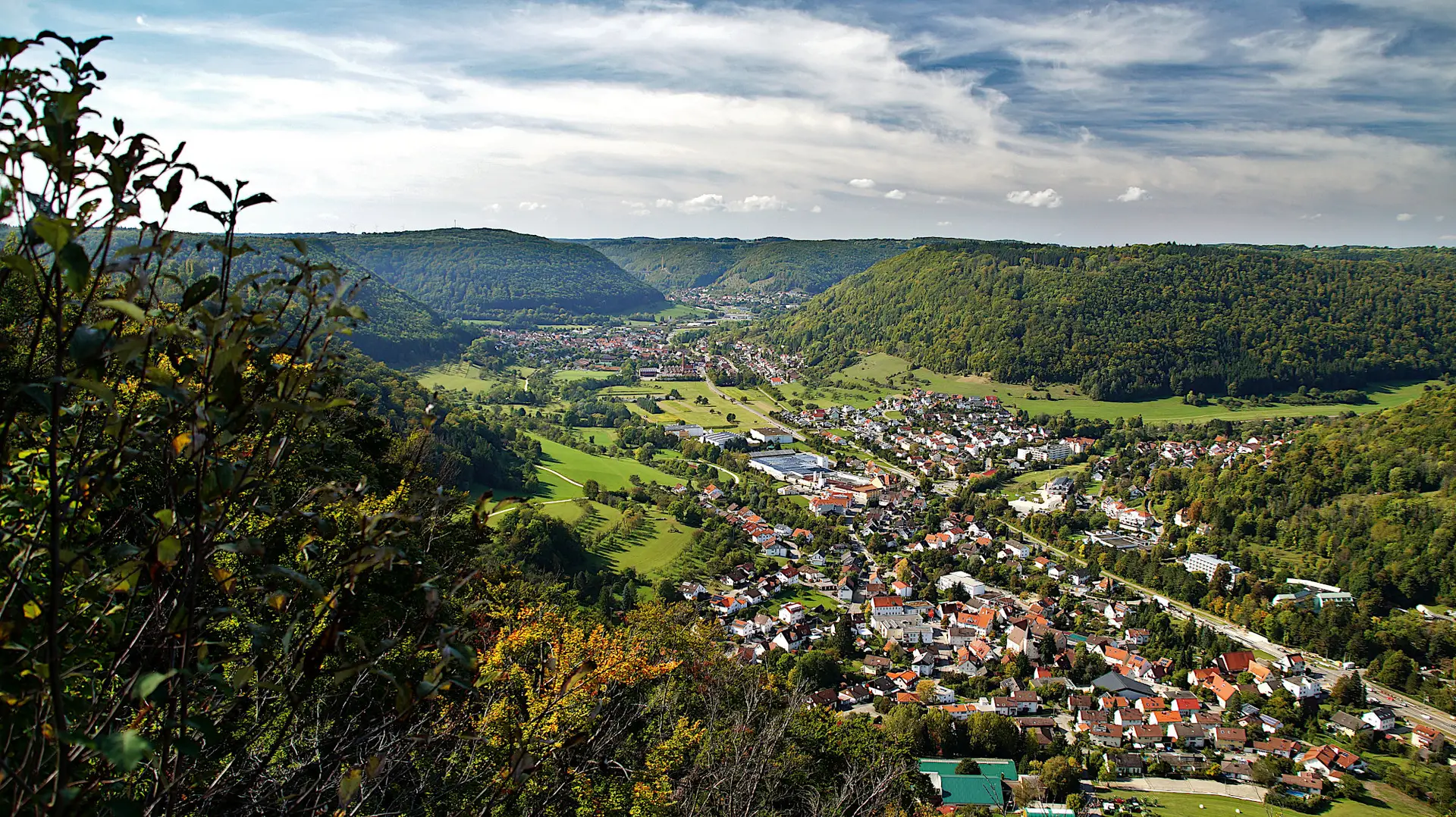 Blick vom Eckfeslen auf Bad Ditzenbach