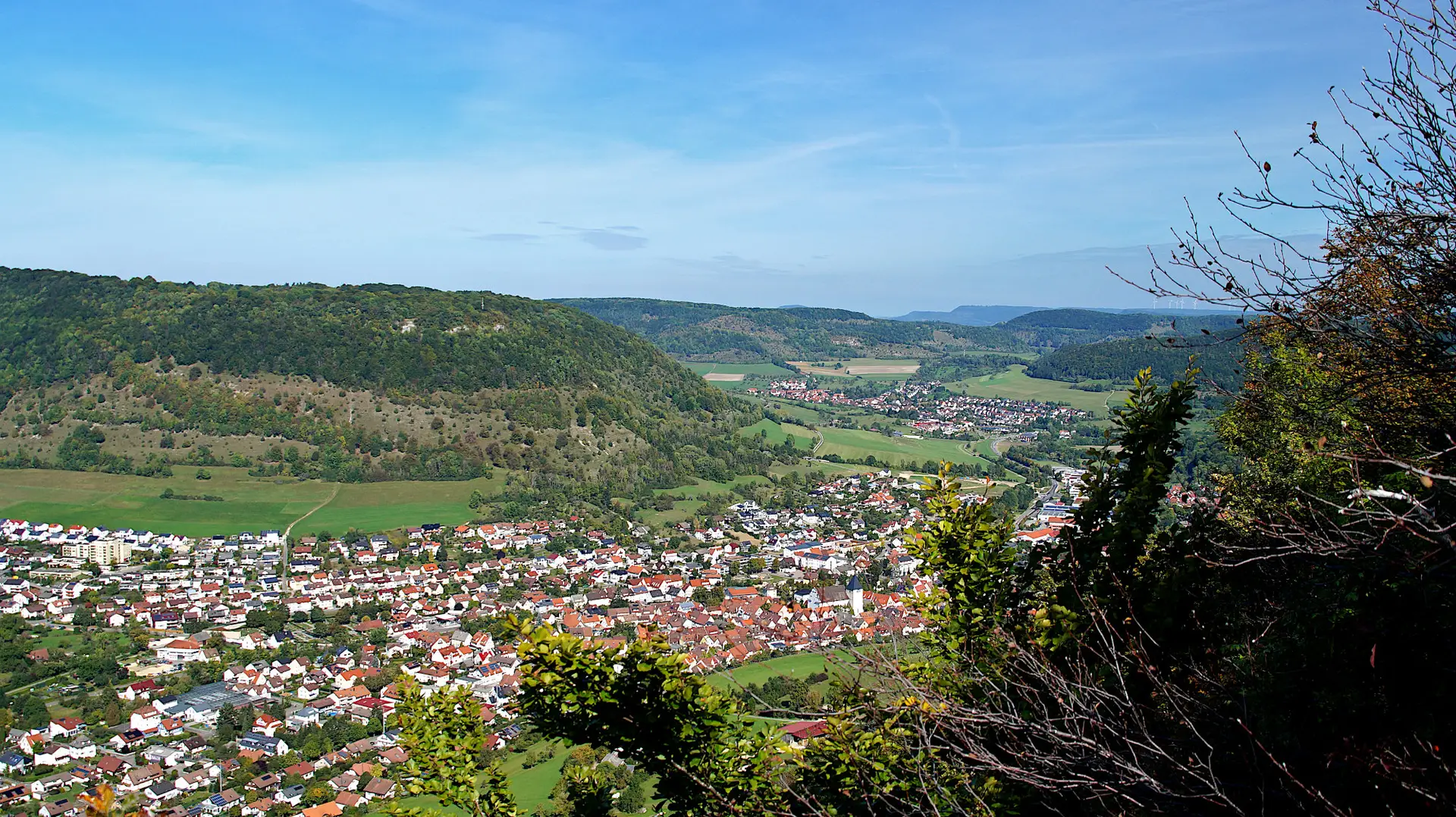 Blick vom Eckfelsen auf Deggingen
