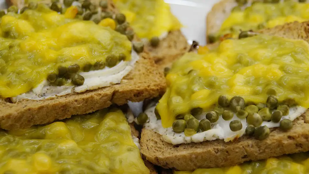 Flammkuchen Toast vegetarisch